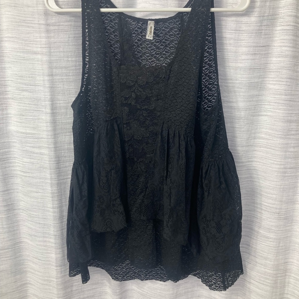 Free People Black Tank